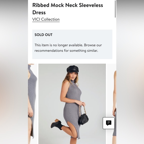 Vici Small Ribbed Knit Sweater Dress - Picture 7 of 9